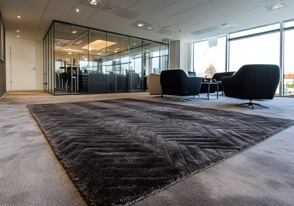 commercial carpet in an office